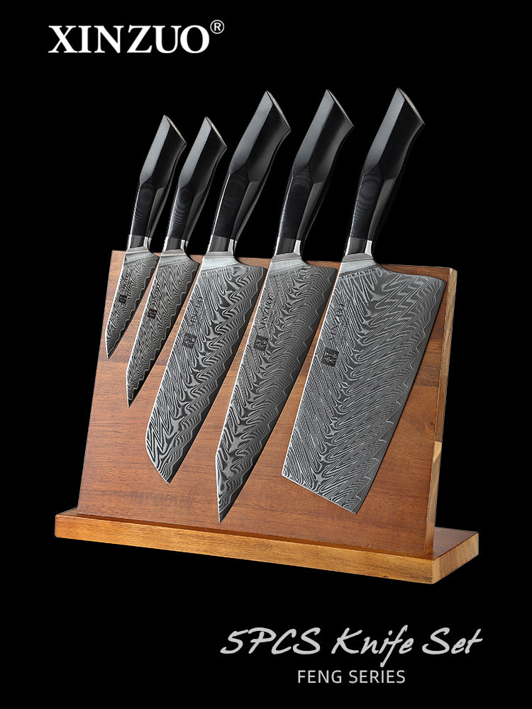  XINZUO Chef Knife, 8.3 Inch High Carbon Damascus Steel