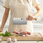 XINZUO Professional Chinese Bone Cleaver Knife - Triple-Layer Composited Steel with Olive Wood Handle, Razor Sharp & Ergonomic Design-PIN Series