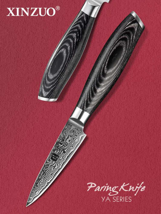 XINZUO 3.5 Inch 67 Layers Damascus Steel Paring knife-Ya Series