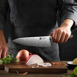XINZUO 2-Piece 110 Layers Damascus Steel Kitchen Knife Set-Jiang Series