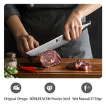 XINZUO 145 Layers Damascus Carving Knife, 8.5 Inches, Ergonomic Handle, Acacia Wooden Gift Box