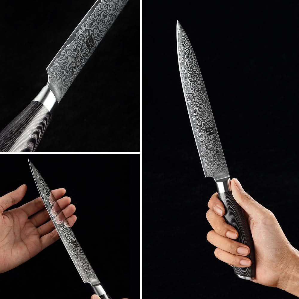 XINZUO 8 Inch 67 Layers Damascus Steel Carving Knife -Ya Series