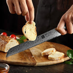 XINZUO 8 Inch 67 Layers Damascus Steel Bread Knife-Ya Series
