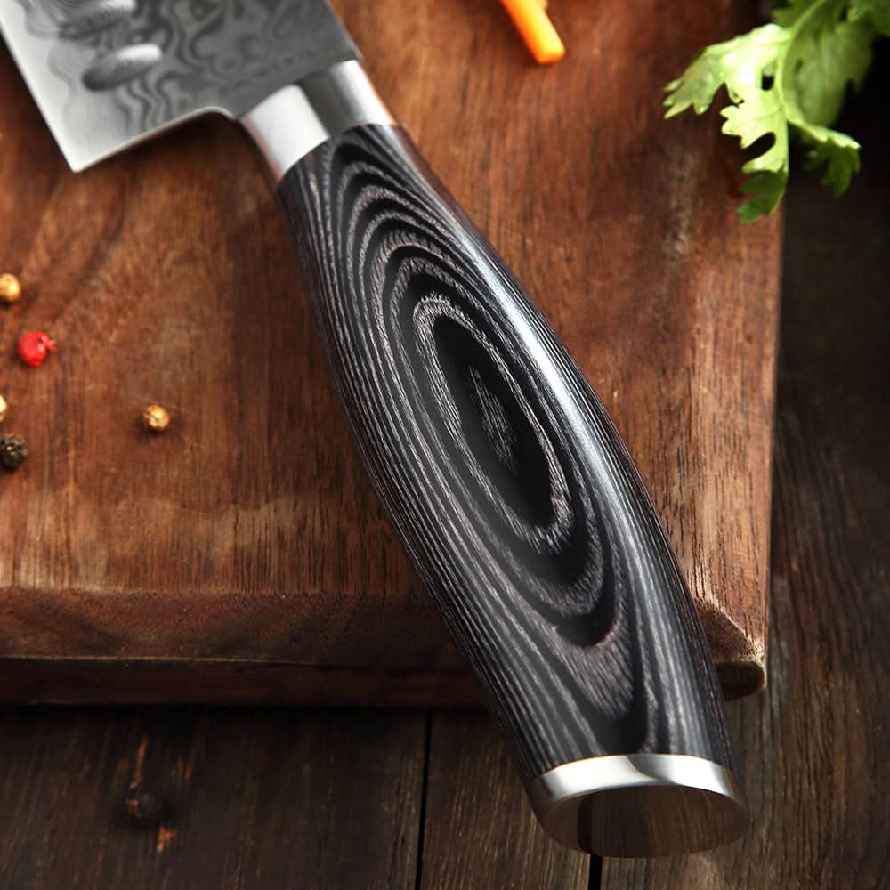 XINZUO 5-Piece 67 Layers Damascus Steel Kitchen Knife Set-Ya Series