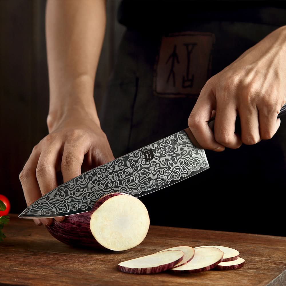 XINZUO 5-Piece 67 Layers Damascus Steel Kitchen Knife Set-Ya Series