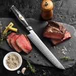 XINZUO 145 Layers Damascus Carving Knife, 8.5 Inches, Ergonomic Handle, Acacia Wooden Gift Box