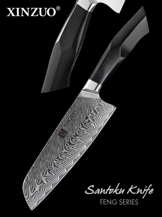 XINZUO FENG SERIES 7.3" inch Santoku Knife
