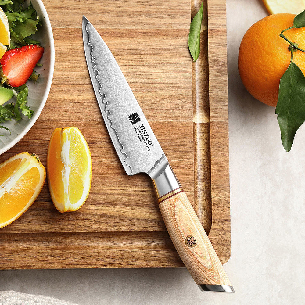 XINZUO Lan Series 3-layer Composite Steel Chef Knife – XINZUO CUTLERY