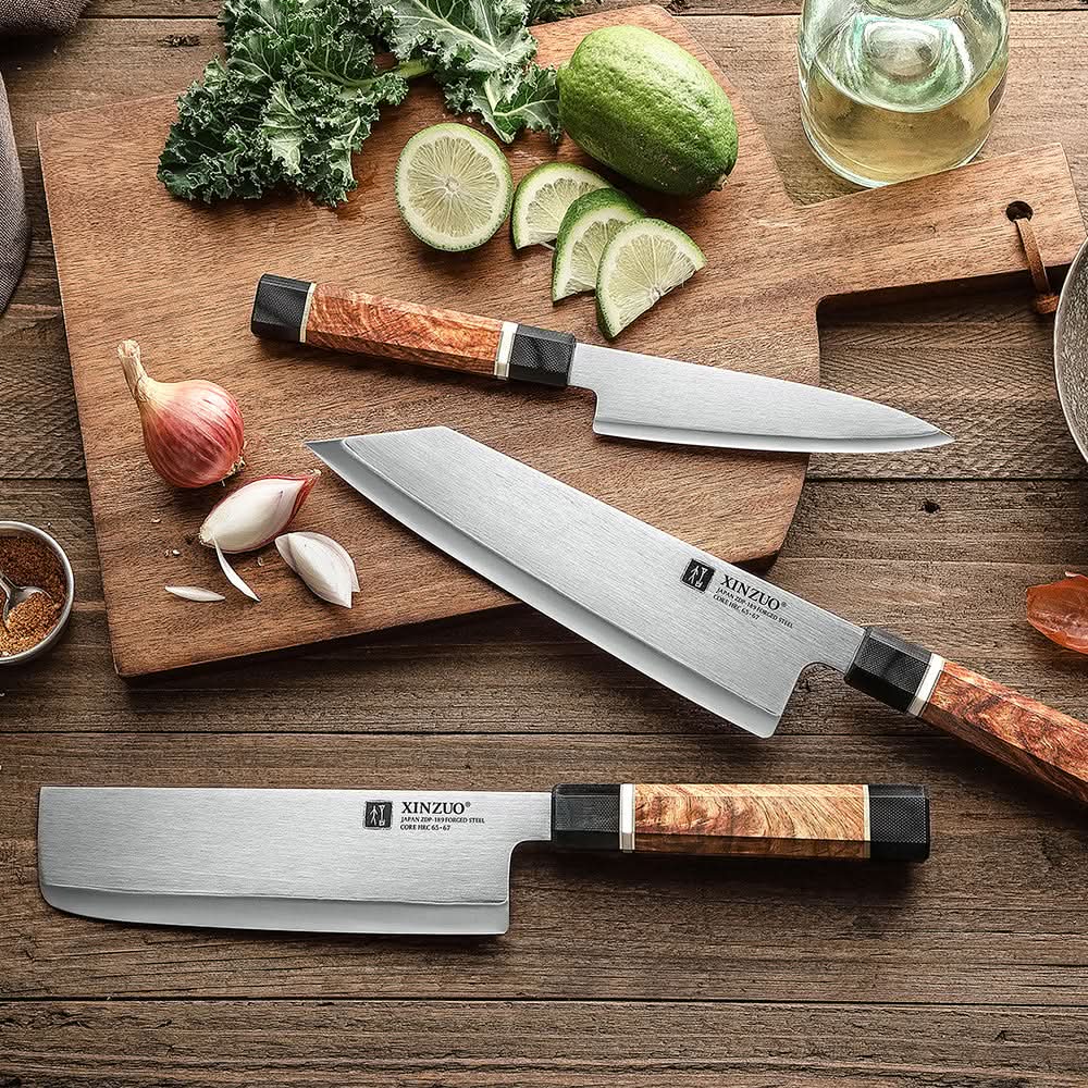 XINZUO Zhen F5 Series Japanese ZDP-189 Composite Steel 3PCS Knife Set