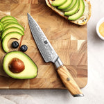 XINZUO Lan Series 73 Layers Damascus Powder Steel 5 inch Utility Knife