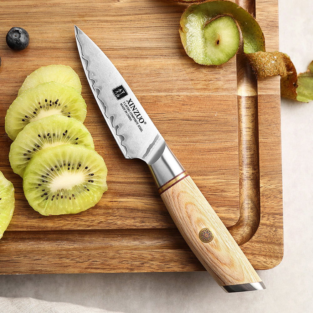 XINZUO Lan Series 3-layer Composite Steel Chef Knife – XINZUO CUTLERY