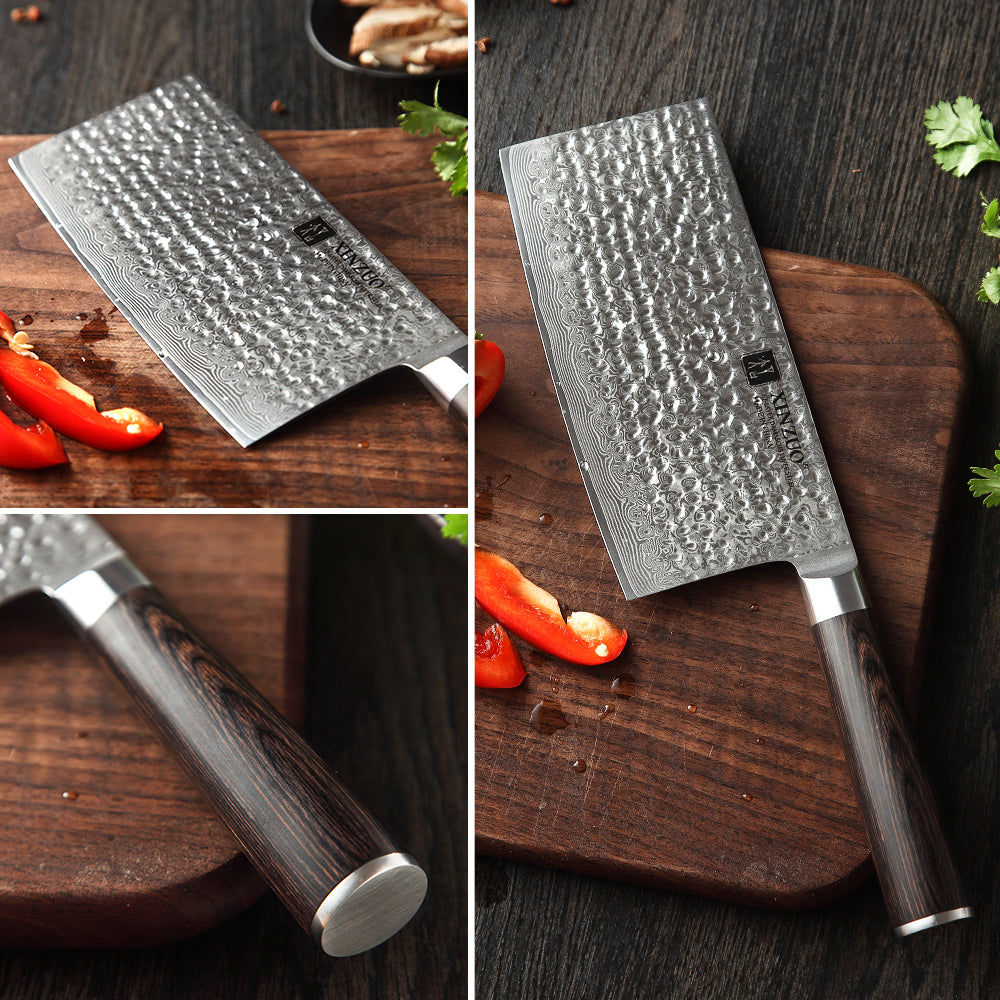 XINZUO HE SERIES 7 inch Big Cleaver Meat Knife – XINZUO CUTLERY