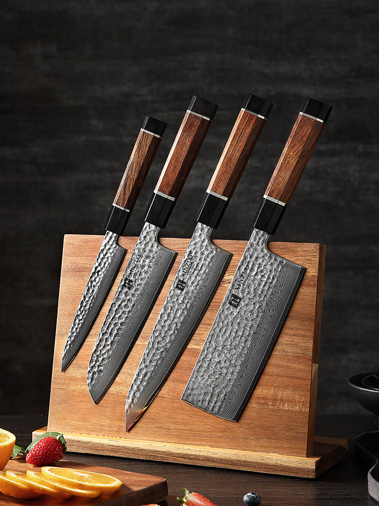 XINZUO YI DAMASCUS SERIES 4Pcs Kitchen Knife Set – XINZUO CUTLERY