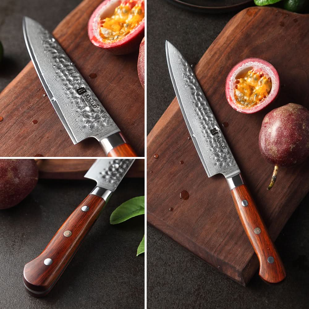 XINZUO YUN DAMASCUS SERIES 6'' inch Utility Knife