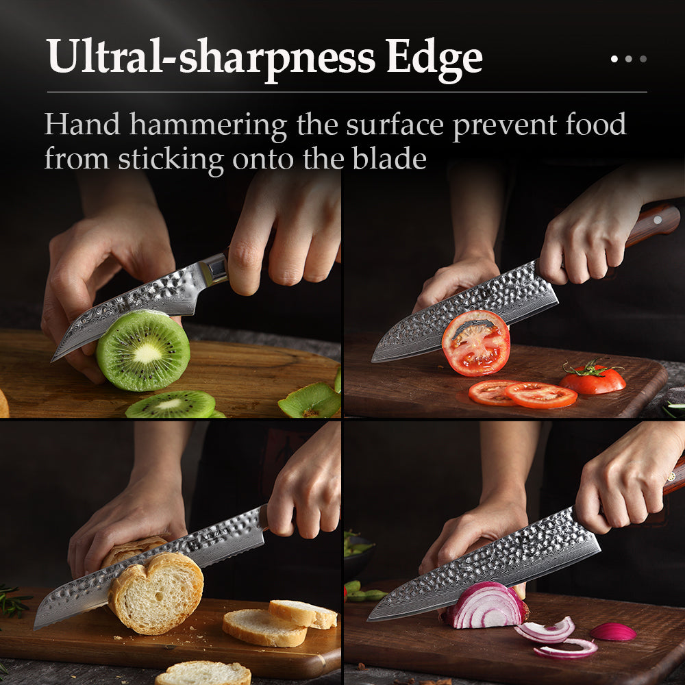 XINZUO YI DAMASCUS SERIES 4Pcs Kitchen Knife Set – XINZUO CUTLERY
