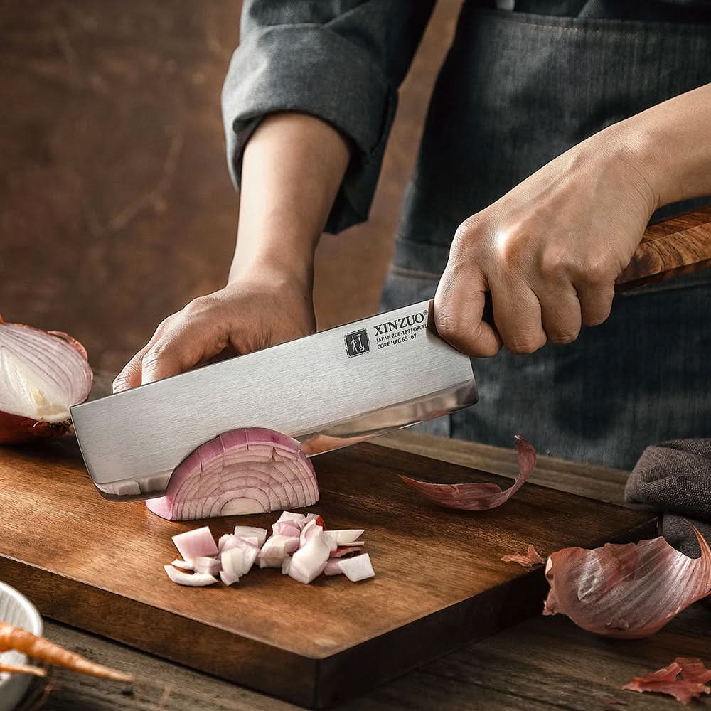 XINZUO Zhen F5 Series Japanese ZDP-189 Composite Steel Nakiri Knife