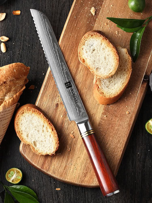 XINZUO HE SERIES 8 inch Serrated Knife