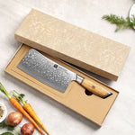 XINZUO Lan Series 73 Layers Damascus Steel Bone Chopper Knife