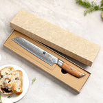 XINZUO Lan Series 73 Layers Damascus Powder Steel 8 inches bread knife