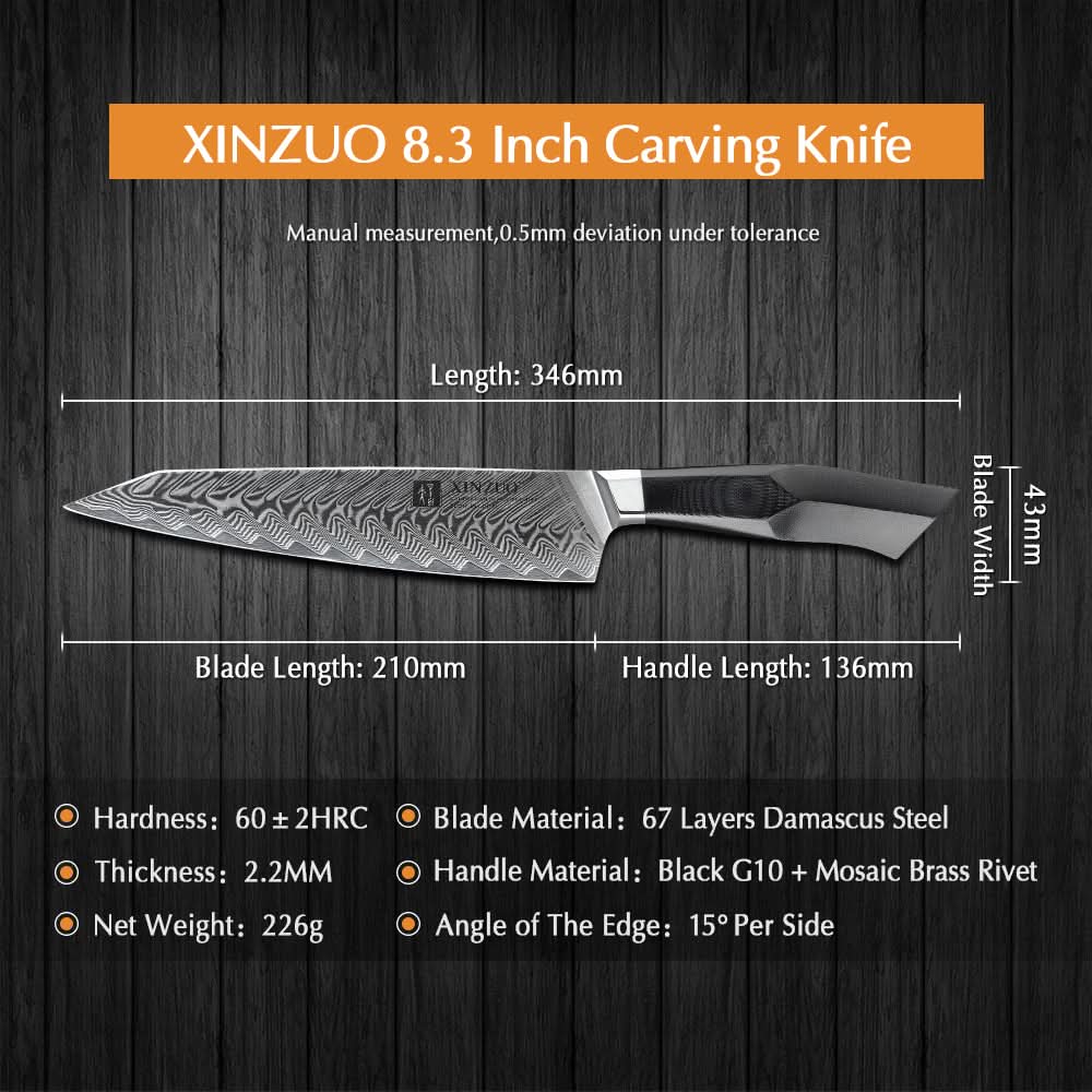 XINZUO FENG SERIES 8.3" inch Carving Knife