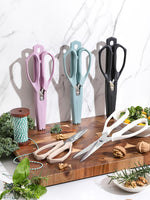 XINZUO 5 Colors Magnetic Kitchen Scissors with Fridge Storage – German 1.4116 Molybdenum-Vanadium Steel, Multi-Purpose