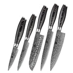 XINZUO 5-Piece 67 Layers Damascus Steel Kitchen Knife Set-Ya Series
