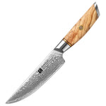 XINZUO Lan Series 73 Layers Damascus Powder Steel Steak Knife