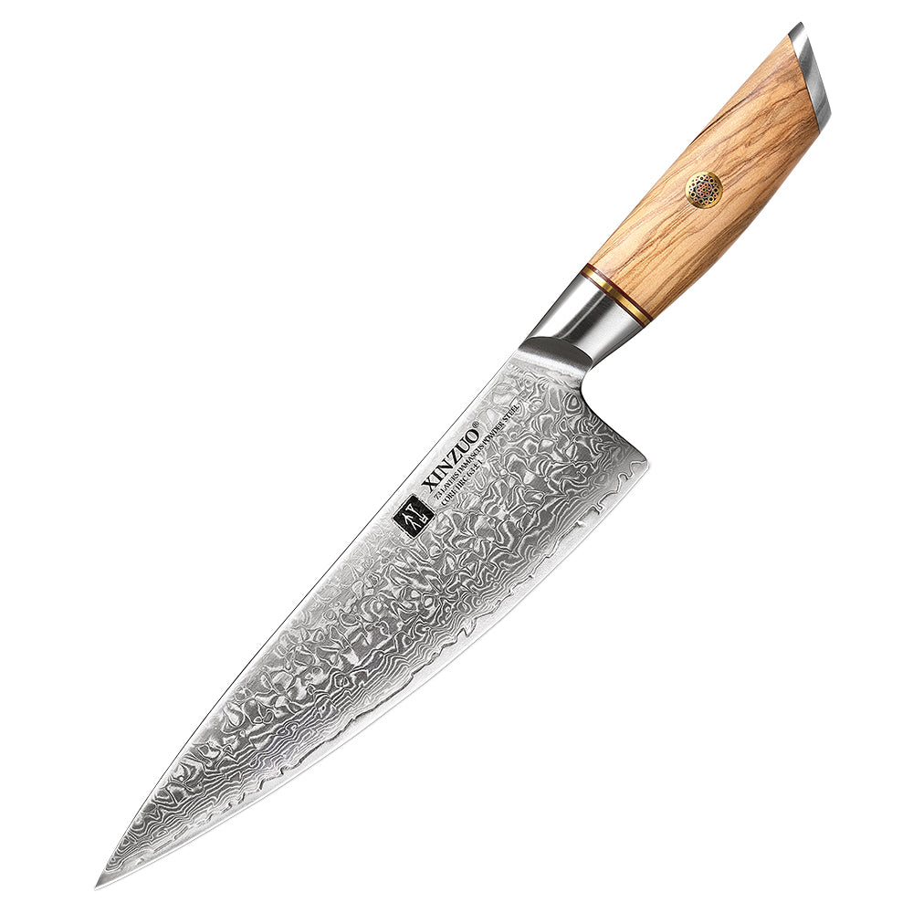 XINZUO Lan Series 73 Layers Damascus Powder Steel 8.5 Inches Chef Knife