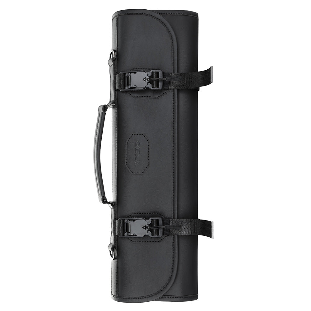 XINZUO Kitchen Knife Roll Bag, Microfiber Leather & Thickened Canvas Knife Storage Wrap with 8 Slots, Portable Wear-resistant Knife Carrier for Professional Chefs Camping Kitchen