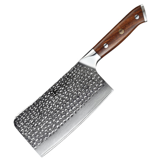 XINZUO YU STRIA HAMMER DAMASCUS 6.5" Bone Chopper Knife