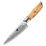 XINZUO Lan Series 73 Layers Damascus Powder Steel 5 inch Utility Knife