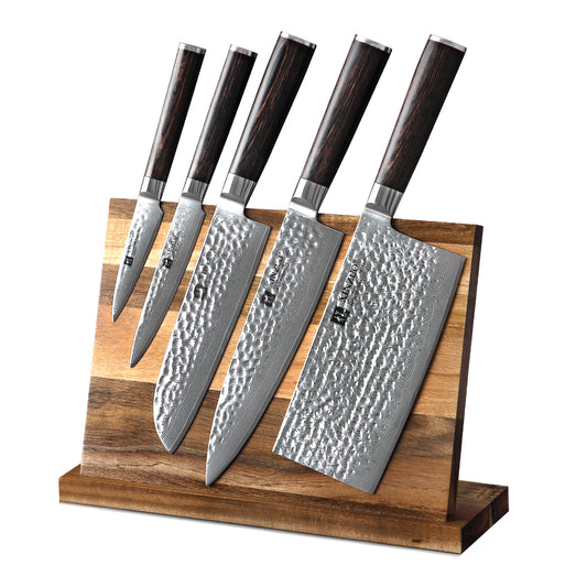 XINZUO HE STRIA HAMMER DAMASCUS SERIES  6PCS Kitchen Knife Set