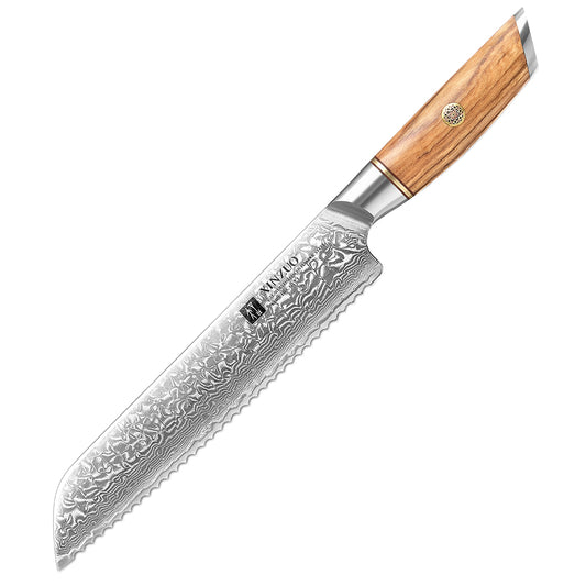 XINZUO Lan Series 73 Layers Damascus Powder Steel 8 inches bread knife