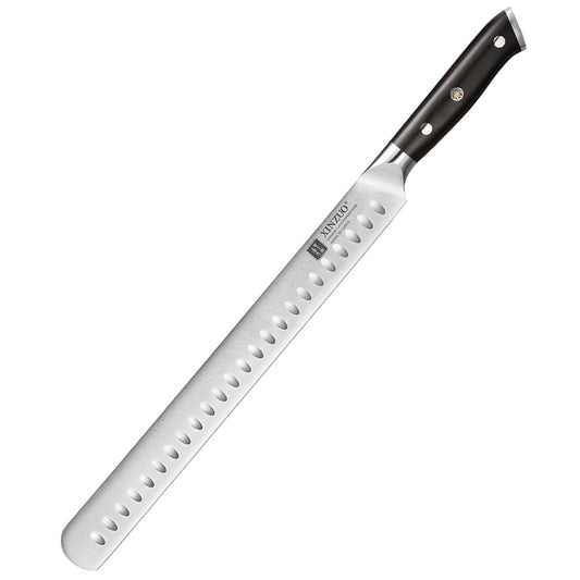 XINZUO Yu Series German 1.4116 Steel Granton Carving Knife
