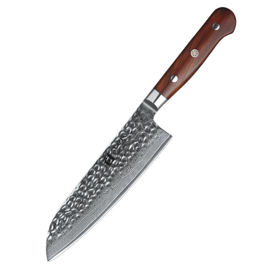 XINZUO YUN DAMASCUS SERIES 7'' Santoku Knife