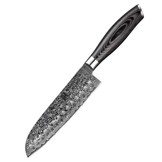 XINZUO 7 Inch 67 Layers Damascus Steel  Santoku Knife-Ya Series