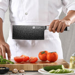 XINZUO Ji Series Chinese Cleaver Knife,7.1 Inches Kitchen Knife,High Hardness 60±2HRC,Cut Vegetable&Meat