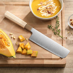 XINZUO Premium Nakiri Knife,Aogami No.2 Carbon Steel,Ergonomic Sharp Kitchen Chef Knife for Home & Professional Use