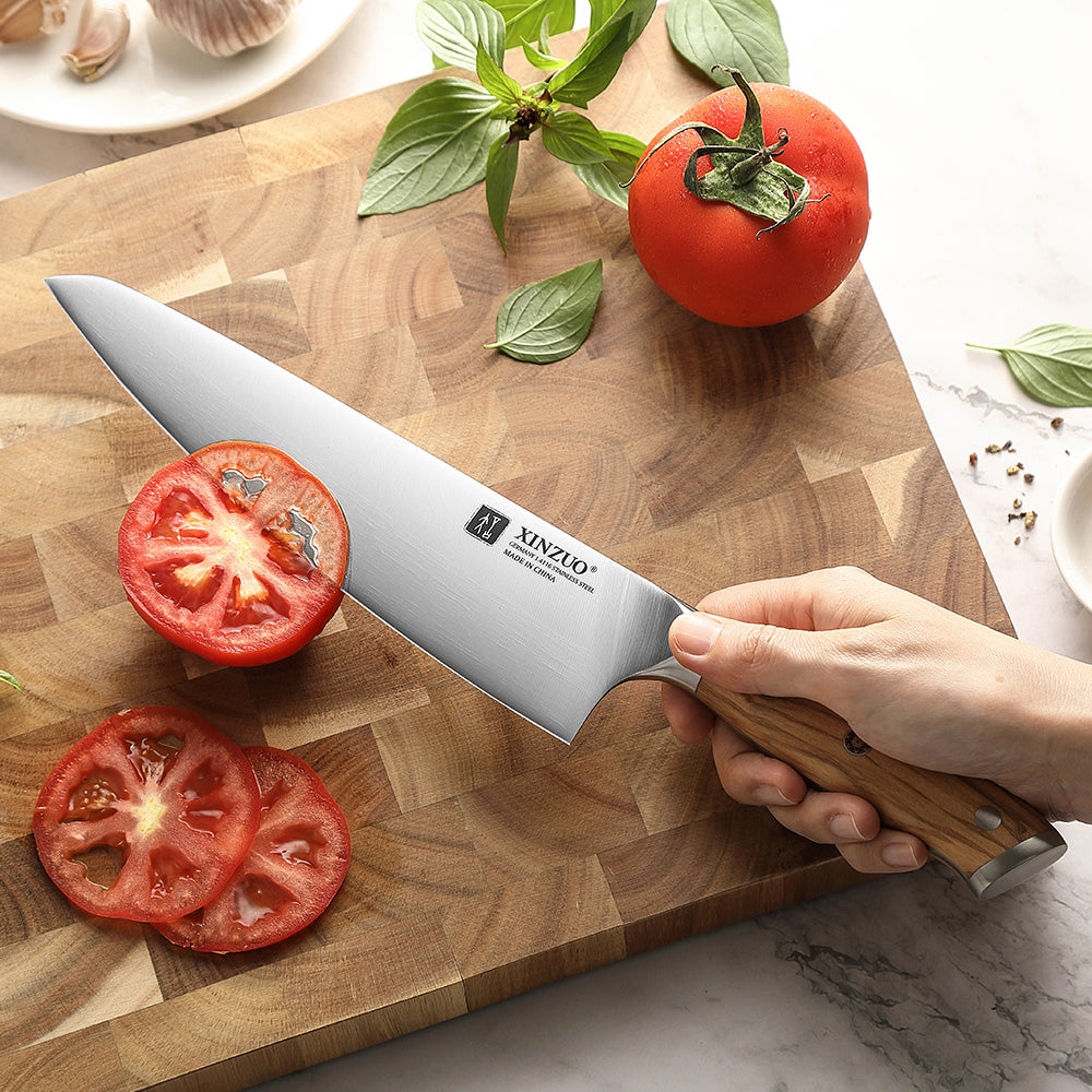 XINZUO 8.3 Inches Professional Chef's Knife Custom German 1.4116 Steel Ultra Sharpness Edge