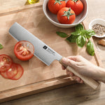 XINZUO Premium Nakiri Knife,Aogami No.2 Carbon Steel,Ergonomic Sharp Kitchen Chef Knife for Home & Professional Use