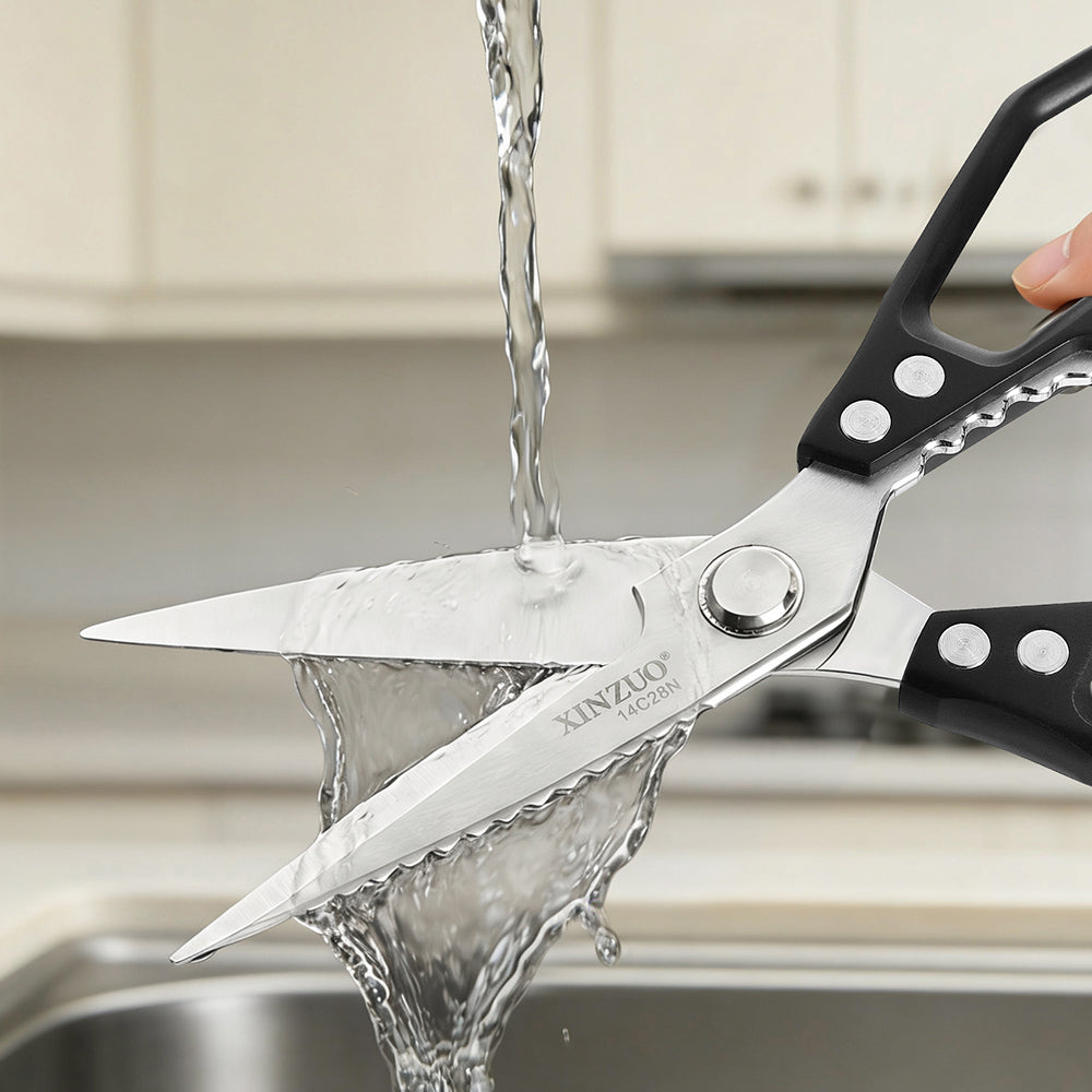 XINZUO 1PC Multifunctional Kitchen Knife 14C28N Stainless Steel Hardness 56-58HRC