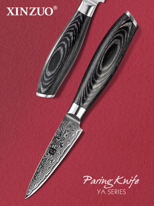 XINZUO 3.5 Inch 67 Layers Damascus Steel  Paring knife-Ya Series