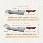 XINZUO Xing Series 73-Layer Powder Damascus Steel 5PCS Knife Set, For Chinese & Western Cooking