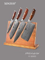 XINZUO YI DAMASCUS SERIES 5-Piece Kitchen Knife Set