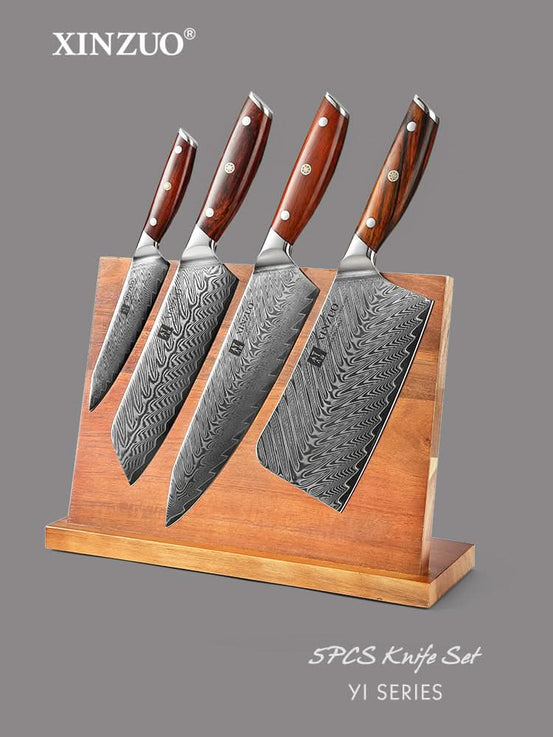 XINZUO YI DAMASCUS SERIES 5-Piece Kitchen Knife Set – XINZUO CUTLERY