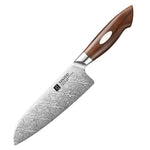 XINZUO 7 Inches 110 Layers Damascus Steel Santoku Knife-Jiang Series