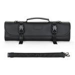 XINZUO Kitchen Knife Roll Bag, Microfiber Leather & Thickened Canvas Knife Storage Wrap with 8 Slots, Portable Wear-resistant Knife Carrier for Professional Chefs Camping Kitchen