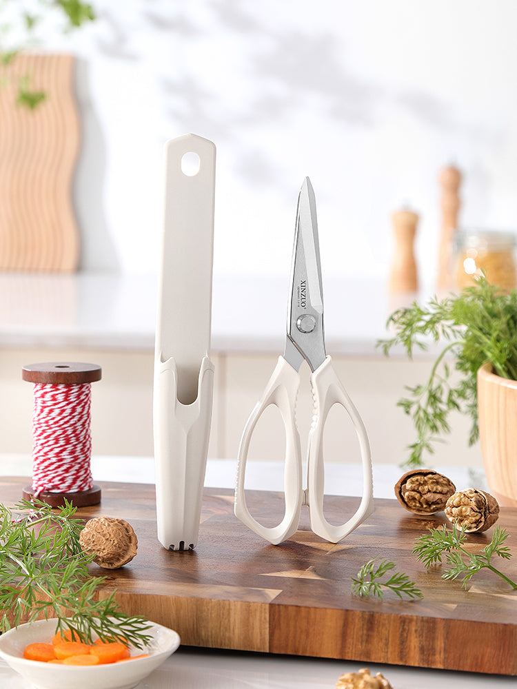 XINZUO 5 Colors Magnetic Kitchen Scissors with Fridge Storage – German 1.4116 Molybdenum-Vanadium Steel, Multi-Purpose