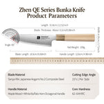 XINZUO Multifunctional 6.5-inch Bunka Knife 3 Layers Composite Steel Ergonomic handle