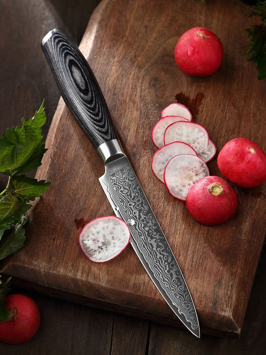 XINZUO 5 Inch 67 Layers Damascus Steel Utility Knife-Ya Series